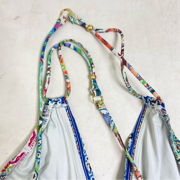 Nanette Leapore Positano Italian print one piece swimsuit. Size small - Picture 10 of 12